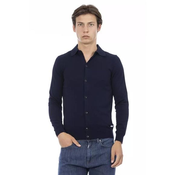 Baldinini Trend Purple Cotton Men Shirt